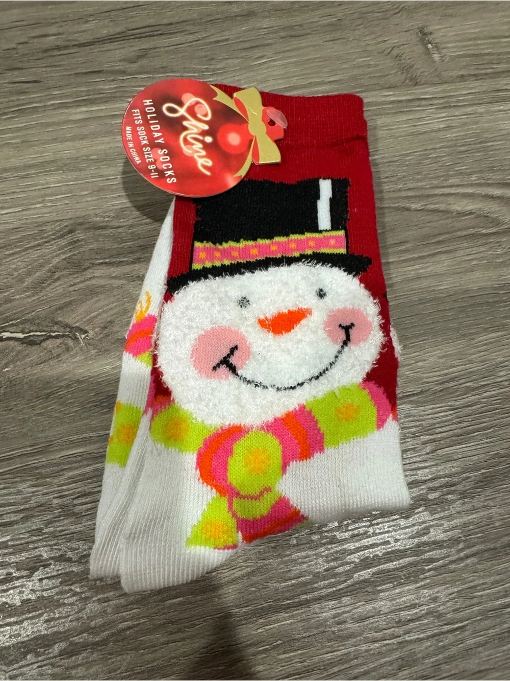 ⛄️ Snowman Women’s Socks New With Tags Size 9-11 - Red, White, Pink, & Green
